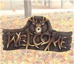 DED31158 Hunter's Welcome Deer Wall Plaque